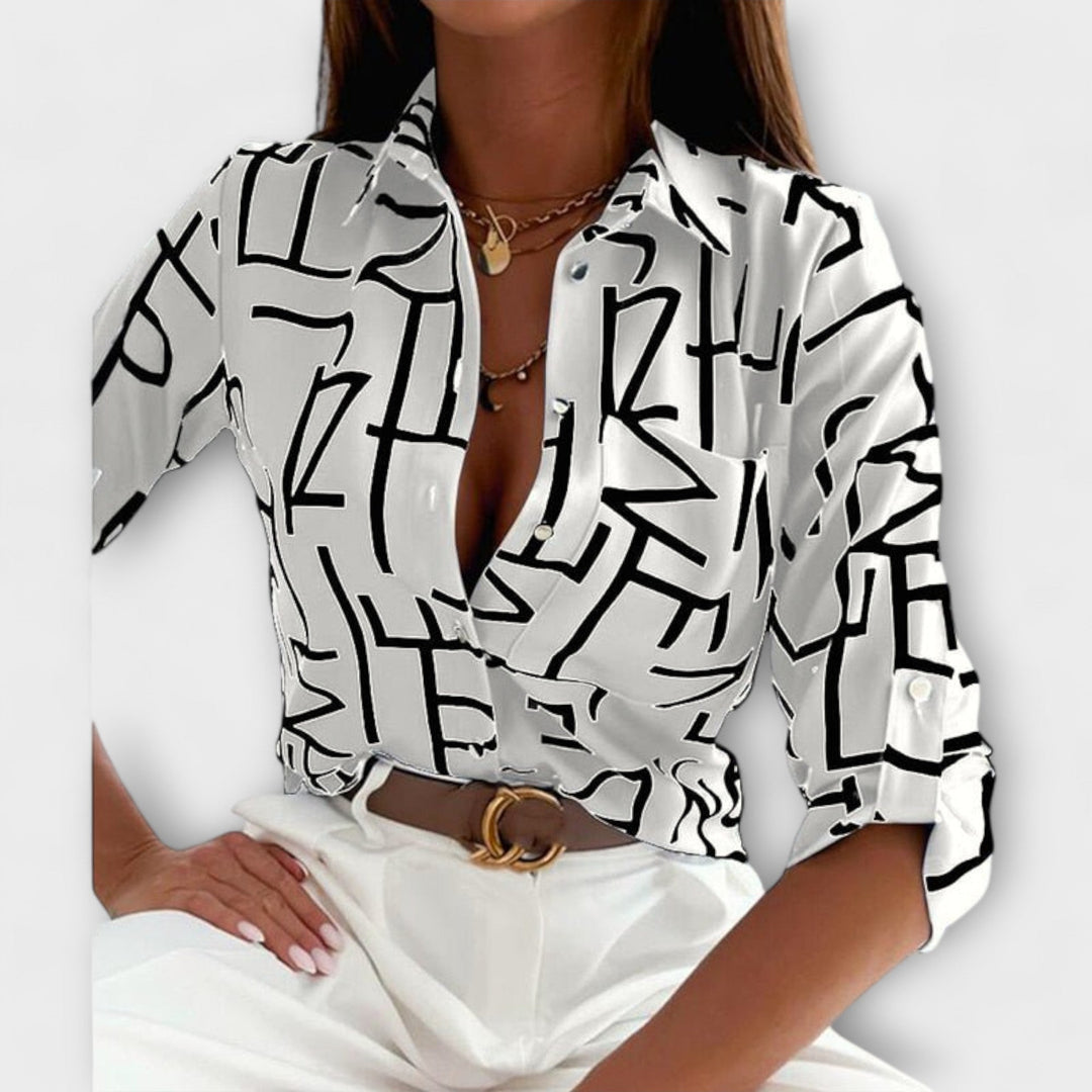 Blouse with Classic Collar